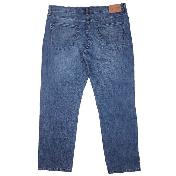 Lucky Brand 221 Straight Jeans Mens 38x32 Blue Stretch Designer USA 12" Rise - Picture 8 of 9